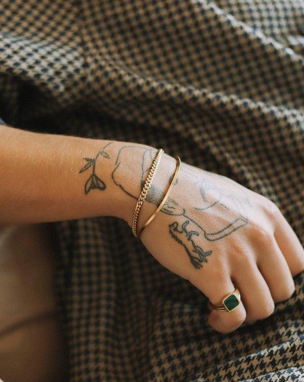 Missoma Round Curb Gold Chain Bracelet UK