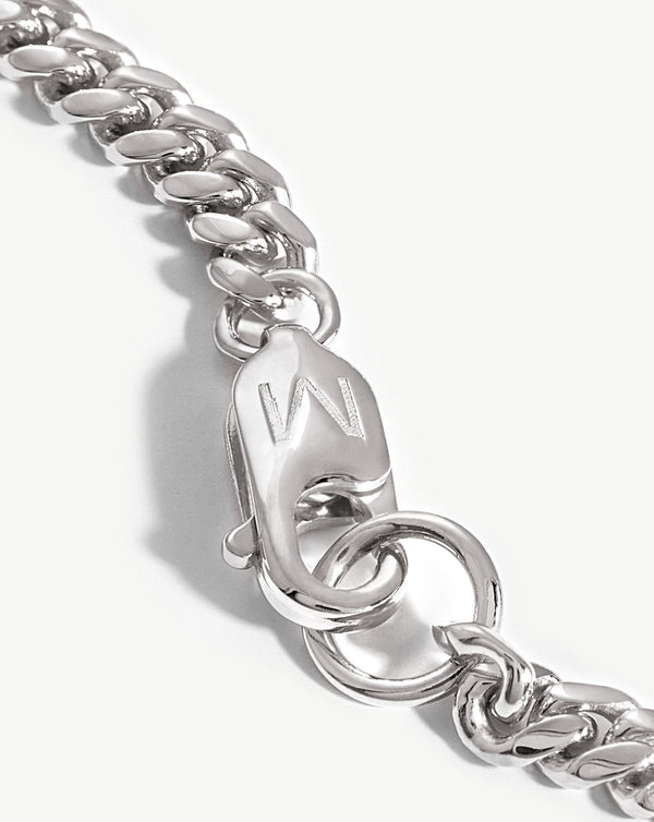 Missoma Round Curb Silver Chain Bracelet UK