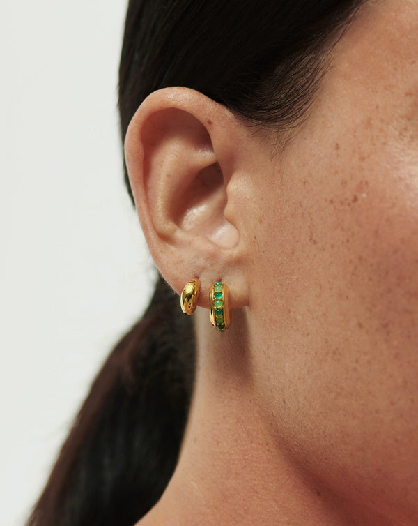 Missoma Savi Mini Dome Huggies UK