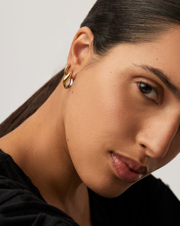 Missoma Savi Signature Hoop Set | Gold/Mixed Metal