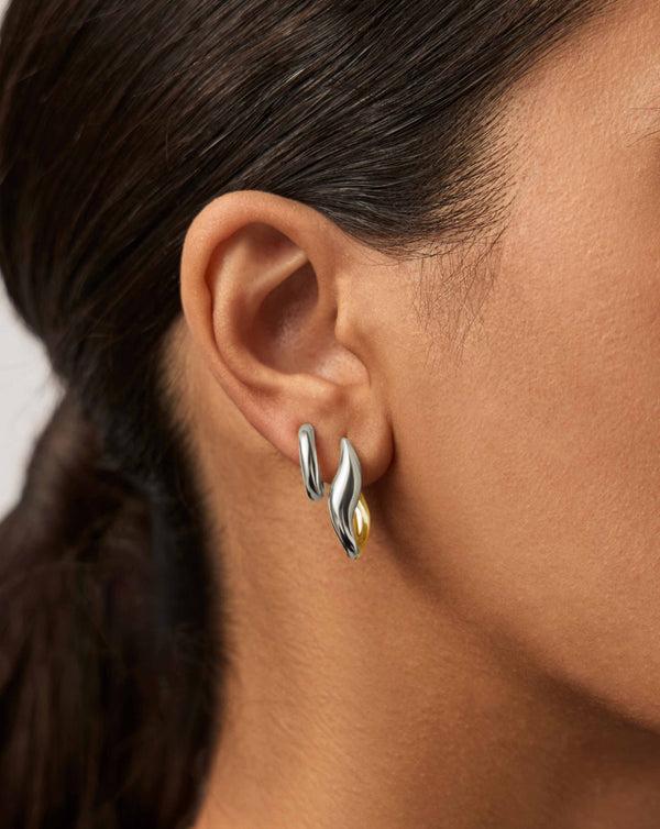 Missoma Savi Signature Hoop Set | Silver/Mixed Metal