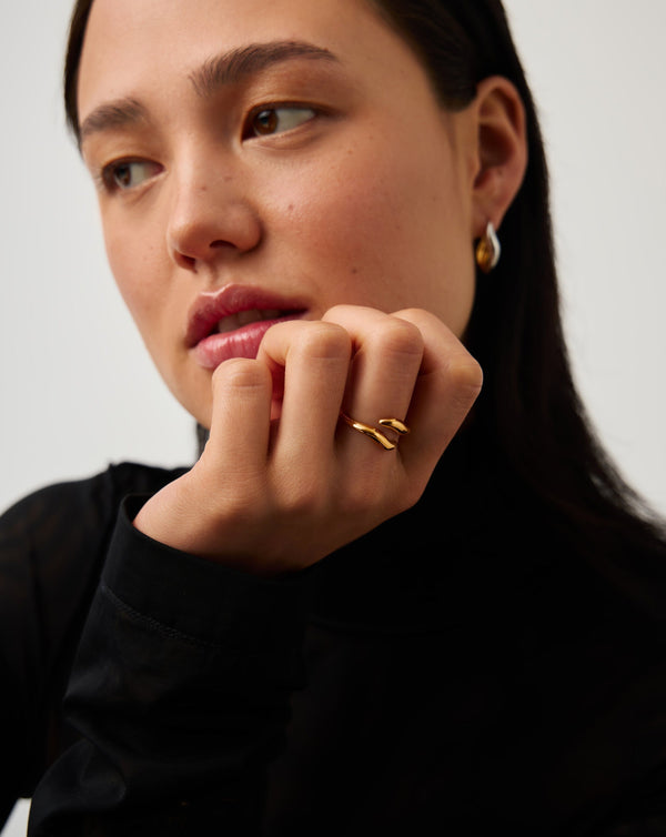 Missoma Savi Signature Open Ring | 18ct Gold Vermeil