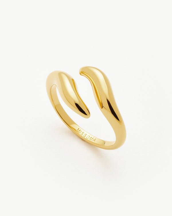 missoma Savi Signature Open Ring | 18ct Gold Vermeil
