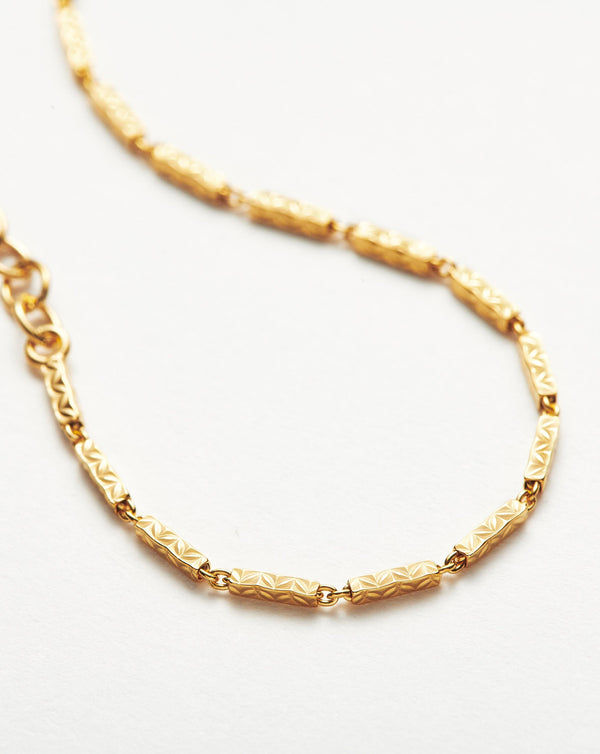 Missoma Savi Textured Link Chain Bracelet