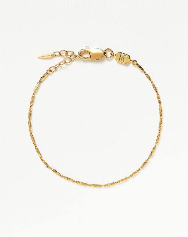 missoma Savi Textured Link Chain Bracelet