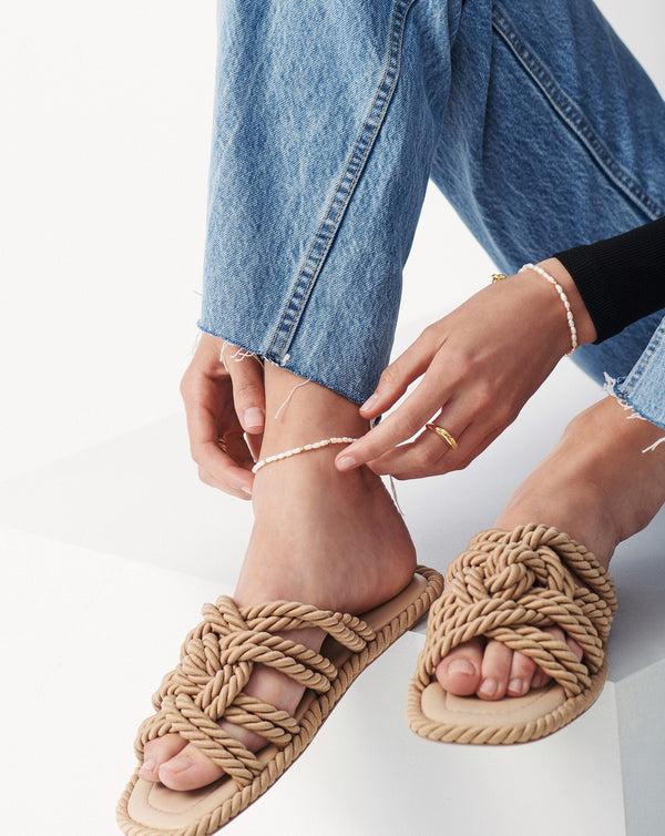 Missoma Seed Pearl Beaded Anklet UK