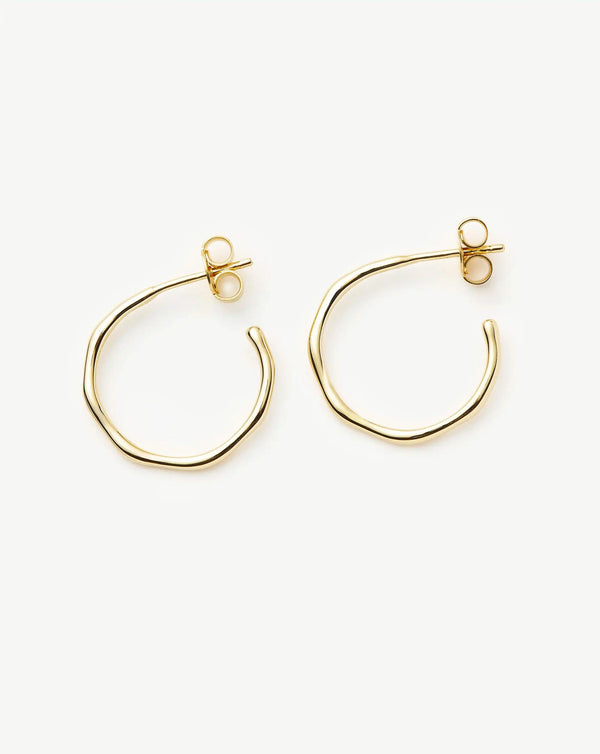 Missoma Small Molten Hoop Earrings UK