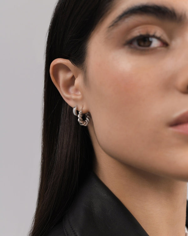 Missoma Small Tidal Hoop Earrings | Sterling Silver