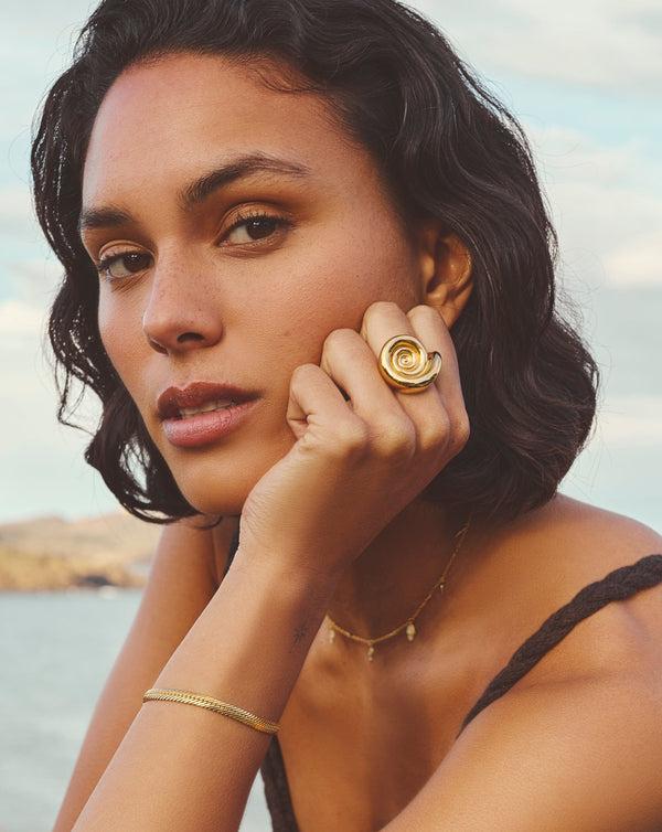 Missoma Spiral Statement Ring | 18ct Gold Plated