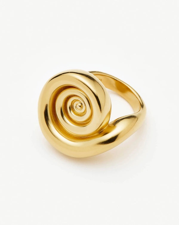Missoma Spiral Statement Ring | 18ct Gold Plated