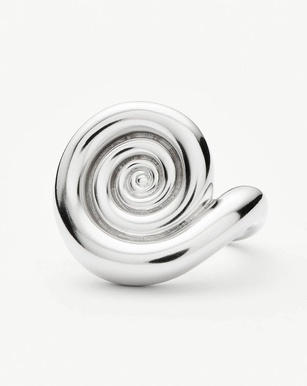 Missoma Spiral Statement Ring | Silver Plated