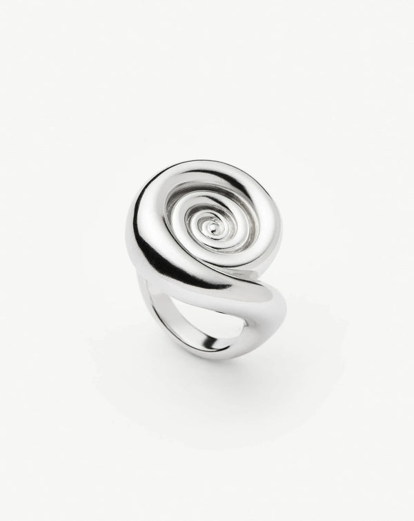 missoma Spiral Statement Ring | Silver Plated