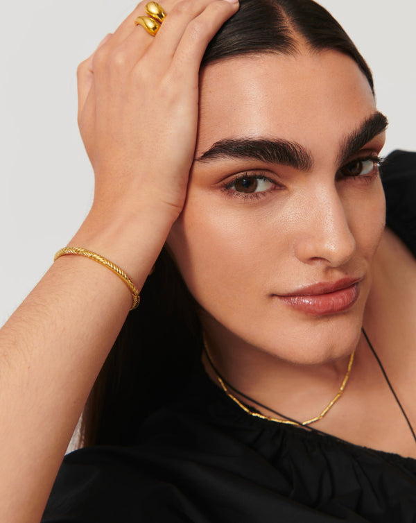 Missoma Wavy Ridge Gemelli Cuff Bracelet