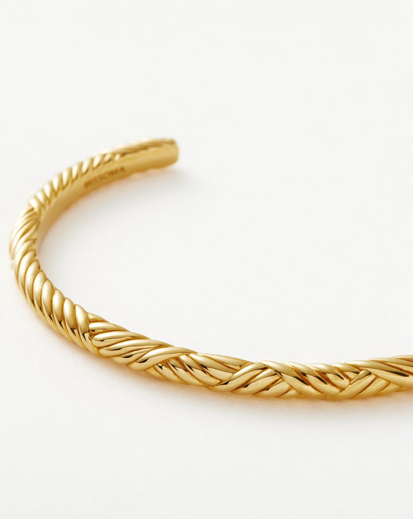 Missoma Wavy Ridge Gemelli Cuff Bracelet