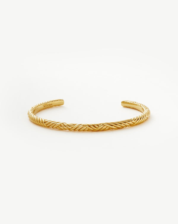 missoma Wavy Ridge Gemelli Cuff Bracelet