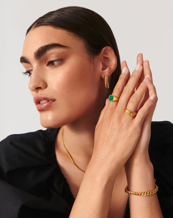 Missoma Wavy Ridge Stacking Ring UK