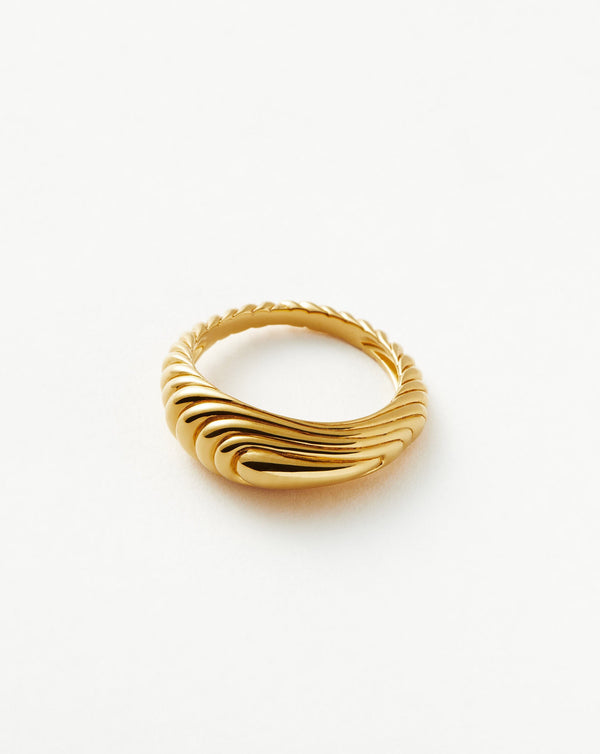 Missoma Wavy Ridge Stacking Ring UK