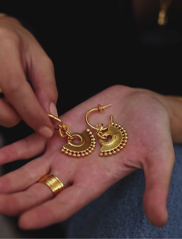 Missoma Zenyu Fan Chandelier Hoop Earrings UK