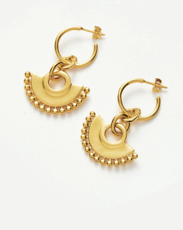 missoma Zenyu Fan Chandelier Hoop Earrings UK
