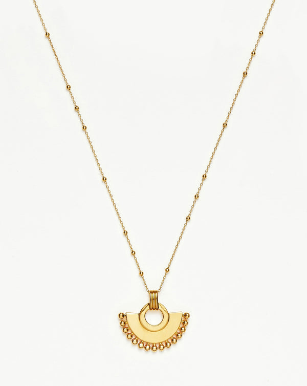 missoma Zenyu Fan Necklace | 18ct Gold Plated