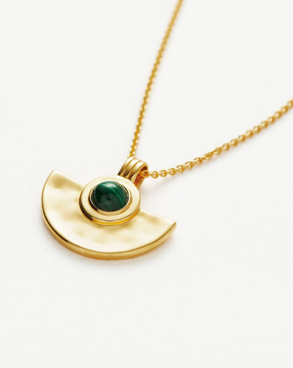 Missoma Zenyu Gemstone Fan Pendant Necklace