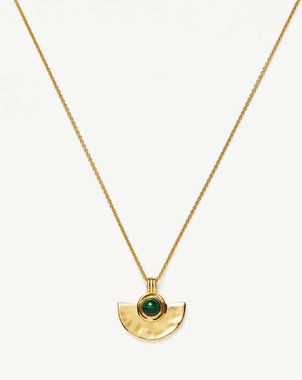Missoma Zenyu Gemstone Fan Pendant Necklace
