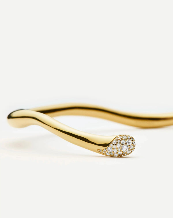 Missoma Molten Snow Torque Statement Necklace | 18ct Gold Plated Necklaces