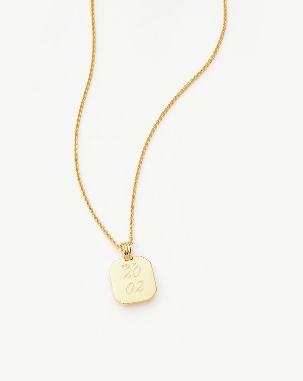 Missoma November Birthstone Pendant Necklace | Gold/Citrine