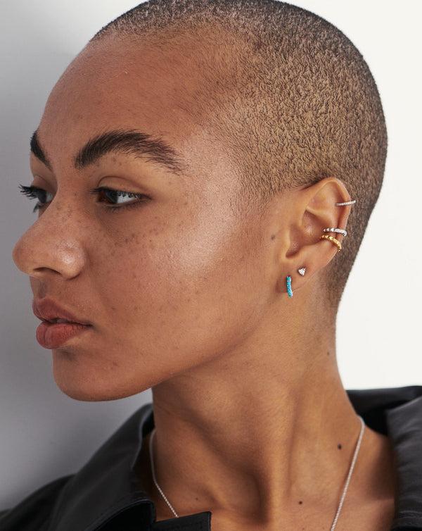 Missoma Prism Stud Earrings | Sterling Silver/Cubic Zirconia