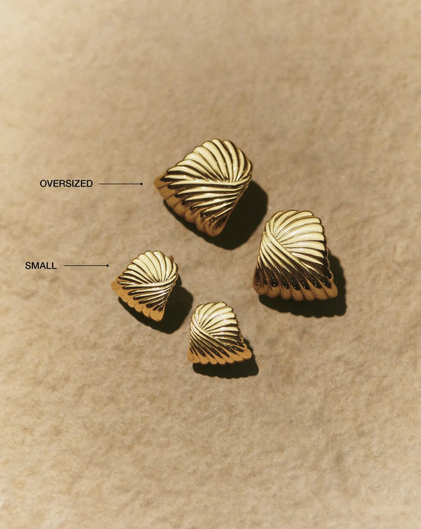 Missoma Ripple Oversized Stud Earrings | As Seen On Love Island