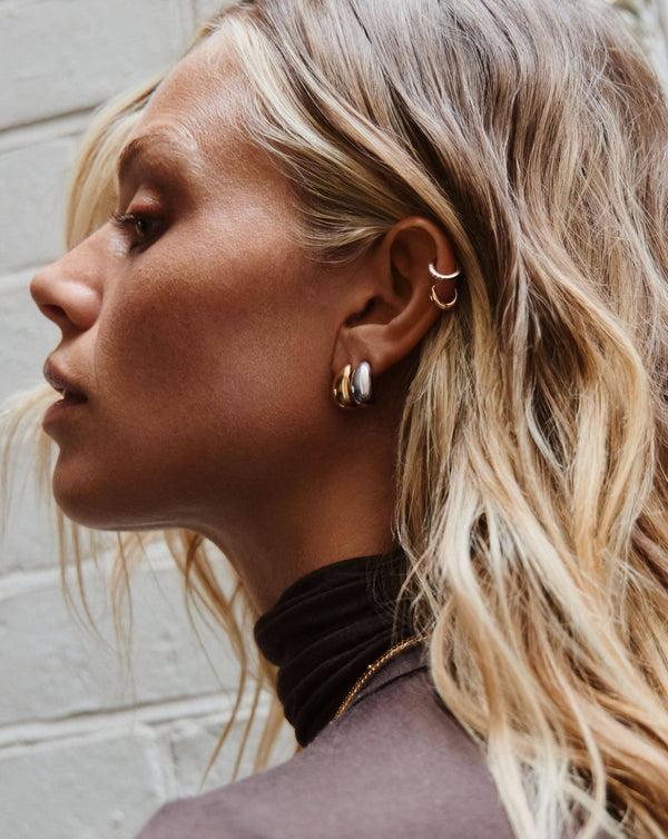 Missoma Savi Dome Mini Hoop Earring Set | Mixed Metal