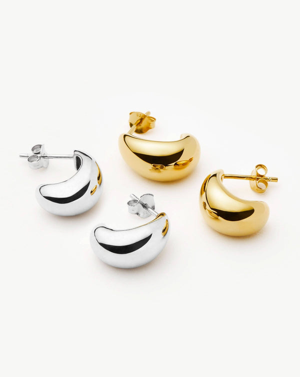 Missoma Savi Dome Mini Hoop Earring Set | Mixed Metal