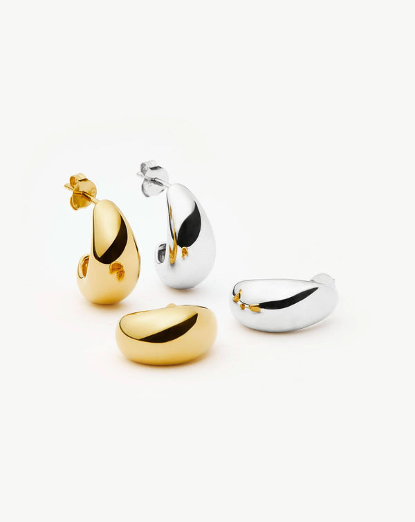 missoma Savi Dome Mini Hoop Earring Set | Mixed Metal