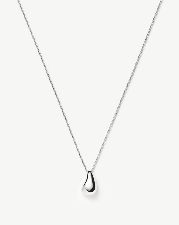 missoma Savi Sculptural Droplet Pendant Necklace | Sterling Silver