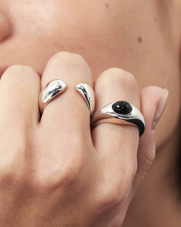 Missoma Savi Sculptural Open Stacking Ring | Sterling Silver