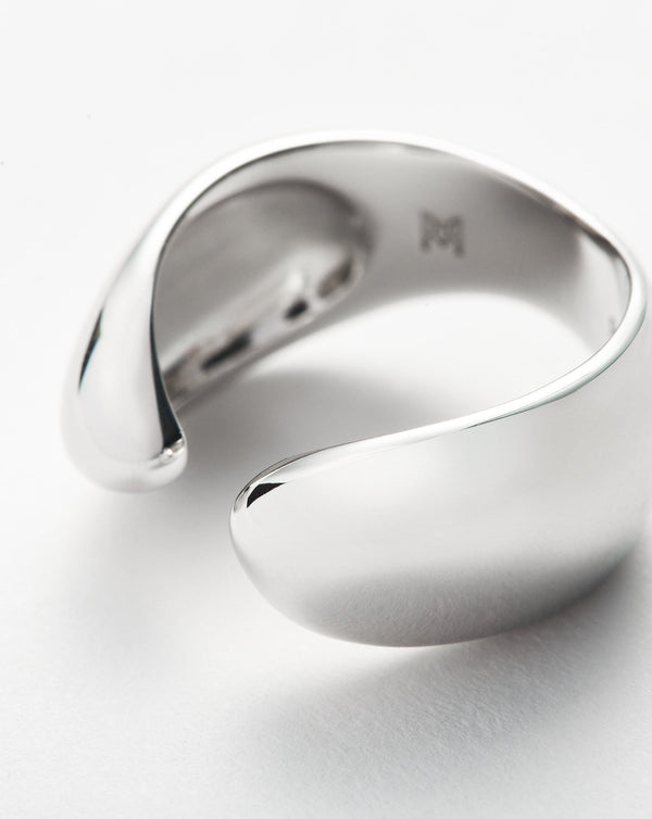 Missoma Savi Sculptural Open Stacking Ring | Sterling Silver
