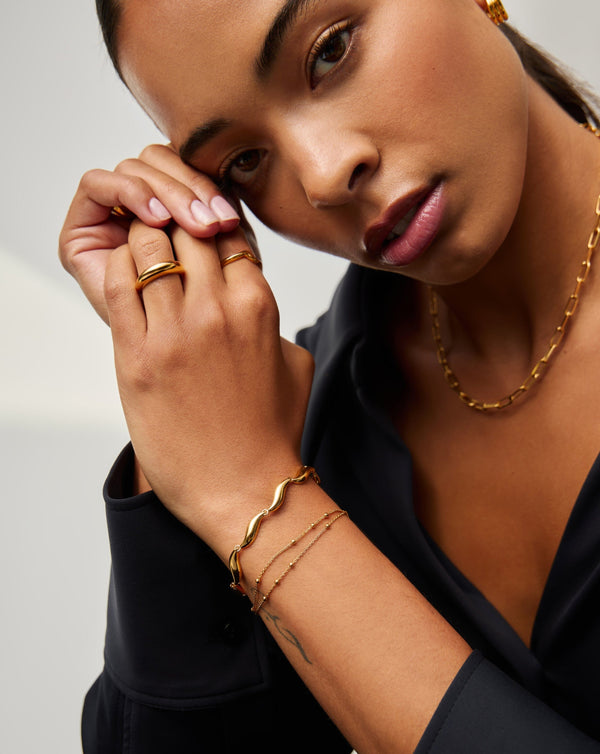 Missoma Savi Signature Link Chain Bracelet | 18ct Gold Plated