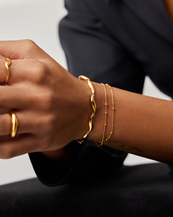 Missoma Savi Signature Link Chain Bracelet | 18ct Gold Plated