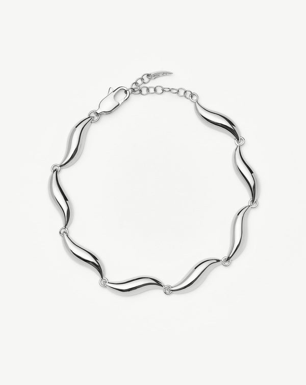 missoma Savi Signature Link Chain Bracelet | Silver Plated