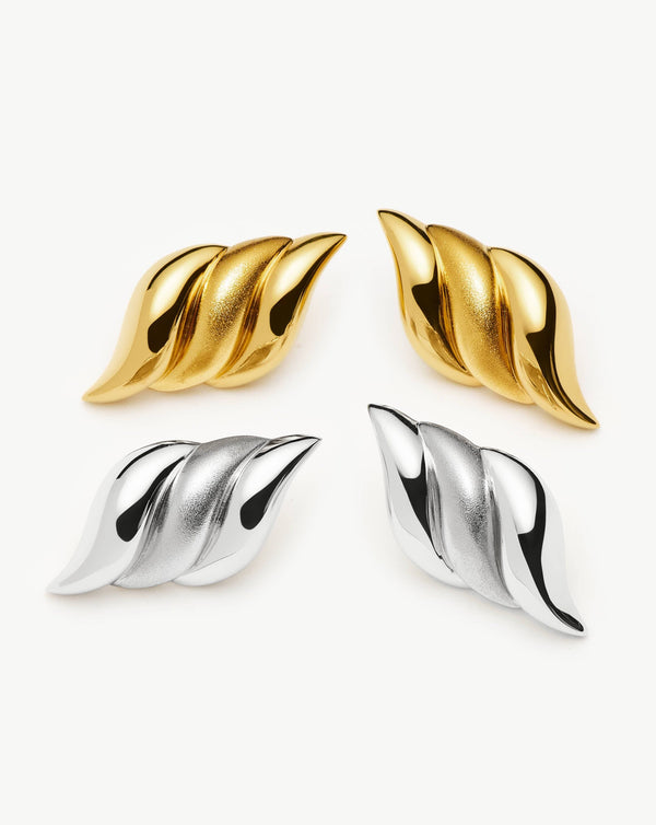 Missoma Savi Signature Oversized Stud Earrings | Sterling Silver