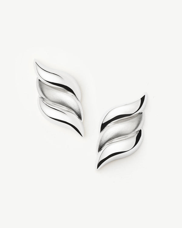 missoma Savi Signature Oversized Stud Earrings | Sterling Silver