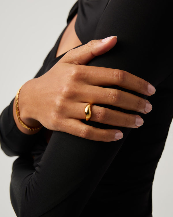 Missoma Savi Signature Stacking Ring | 18ct Gold Vermeil