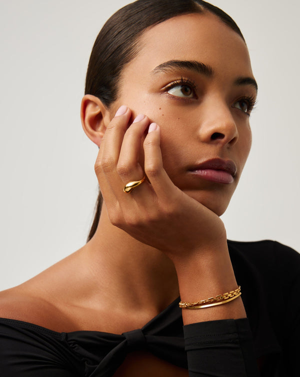 Missoma Savi Signature Stacking Ring | 18ct Gold Vermeil