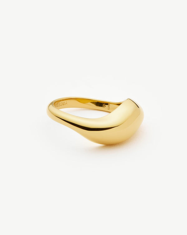Missoma Savi Signature Stacking Ring | 18ct Gold Vermeil