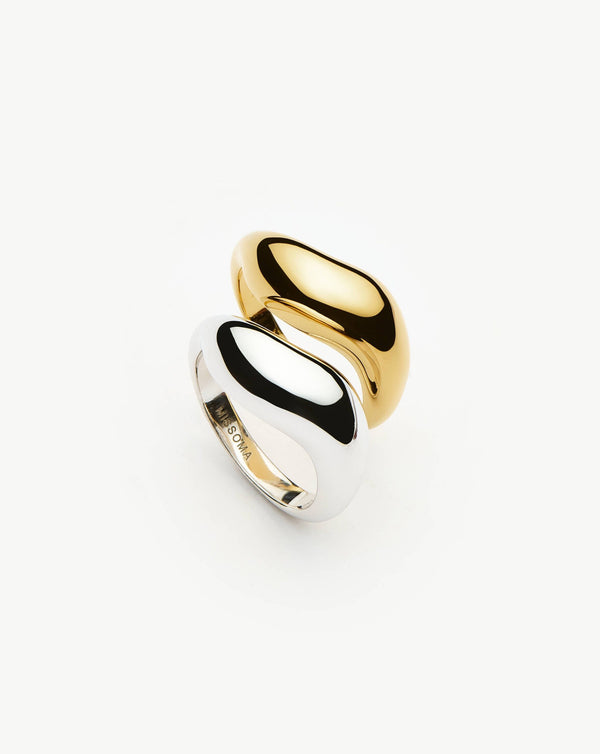 missoma Savi Signature Stacking Ring Set | Mixed Metal