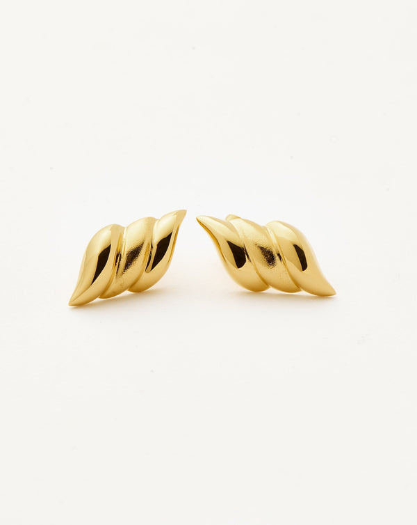 missoma Savi Signature Stud Earrings | 18ct Gold Plated