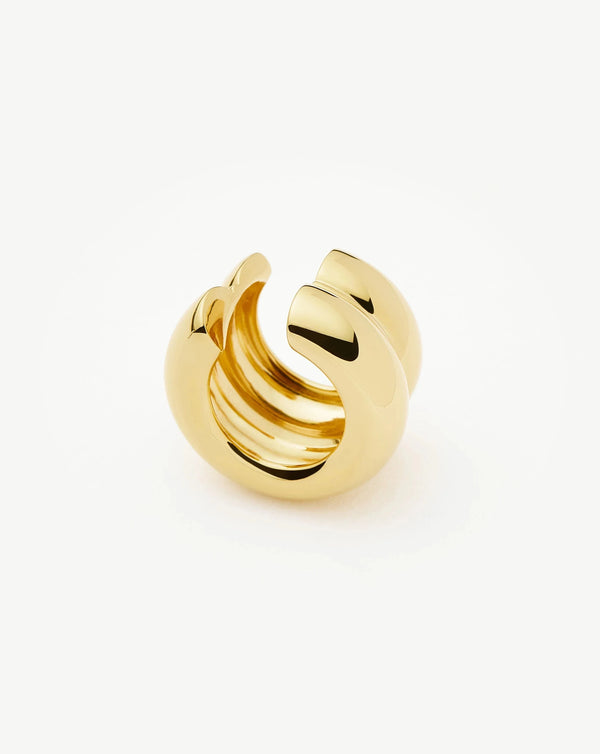 Missoma Sculptural Chubby Double Ear Cuff | 18ct Gold Plated