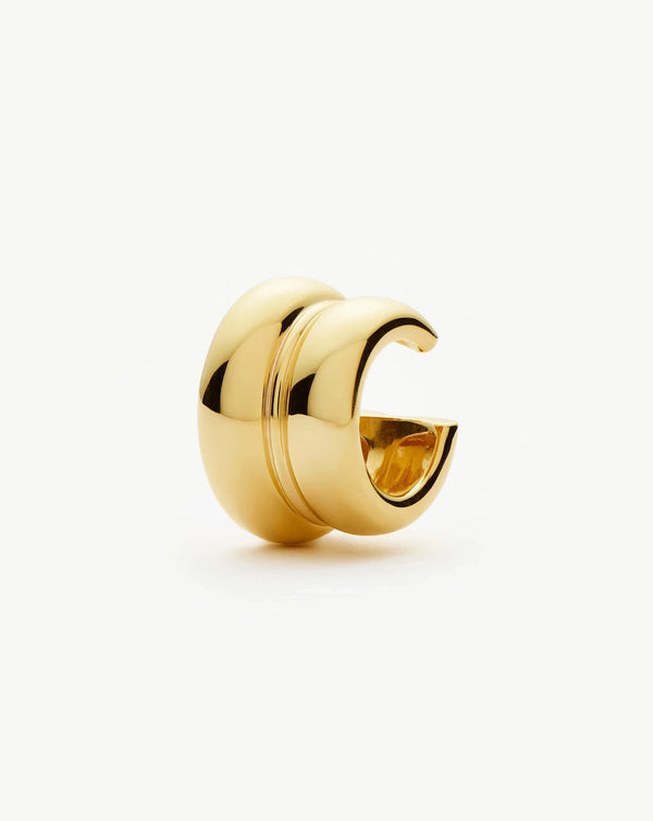 missoma Sculptural Chubby Double Ear Cuff | 18ct Gold Plated
