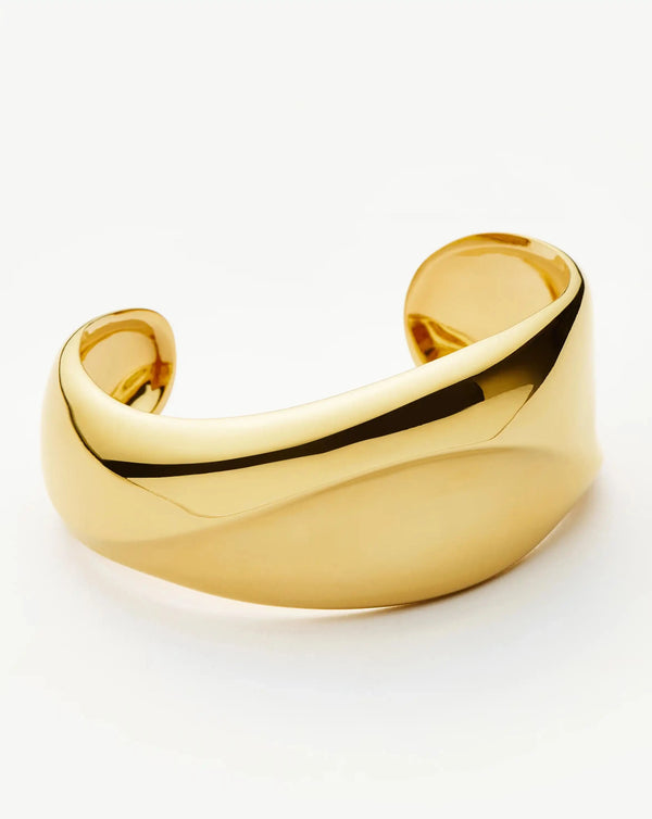 Missoma Sculptural Molten Cuff Bracelet | 18ct Gold Plated