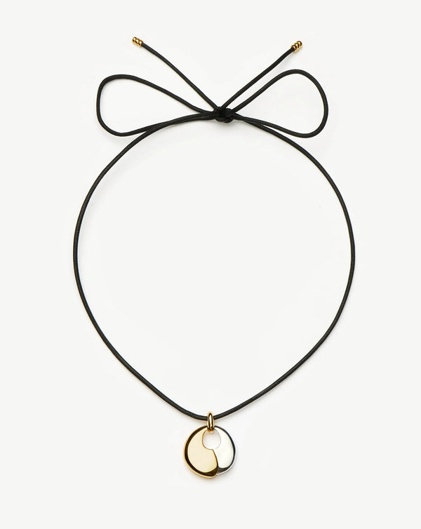 Missoma Sculptural Pebble Pendant Necklace Set | Mixed Metal